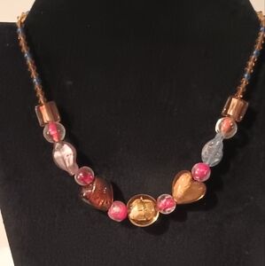 Lampworked Glass Beads Beautiful Necklace